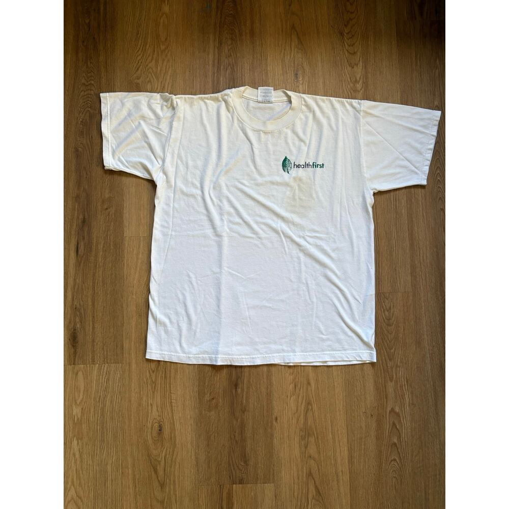 Vintage 90s Promo T Shirt for Healthfirst White Size Large Men’s Jerzee Tag